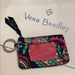 Vera Bradley petal paisley retired print ID wallet
